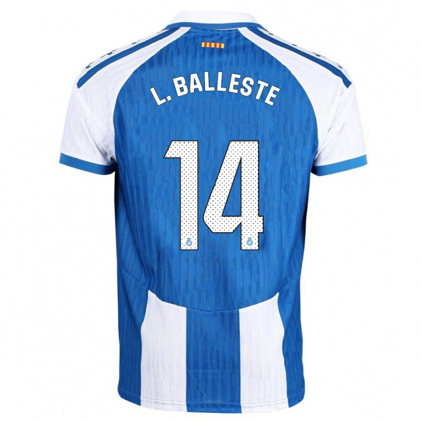 Danxen Kinderen Laia Balleste Sciora #14 Blauw Wit Thuisshirt Thuistenue 2025/26 T-Shirt