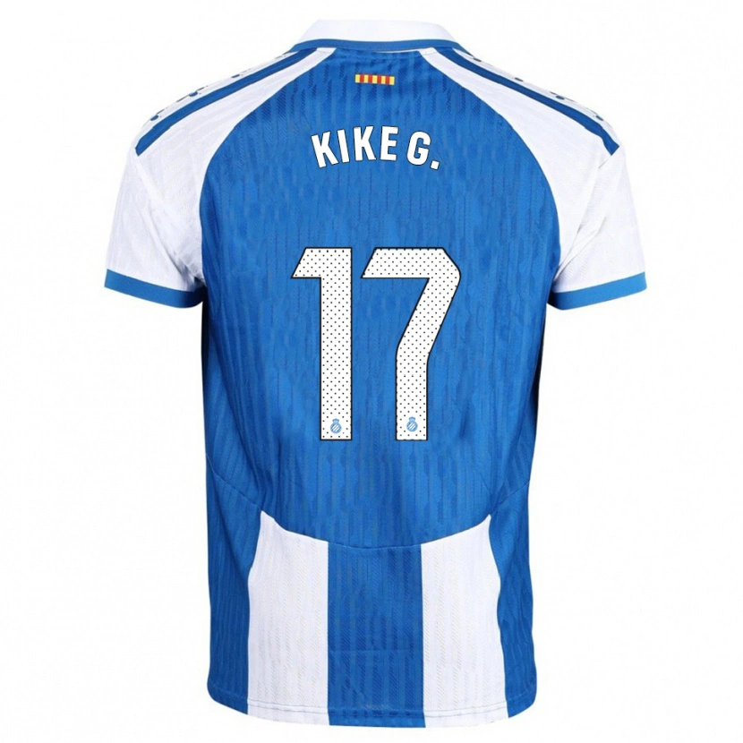 Danxen Kinderen Kike García #17 Blauw Wit Thuisshirt Thuistenue 2025/26 T-Shirt