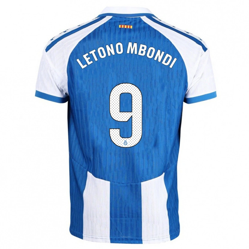 Danxen Kinderen Christ-Emmanuel Letono Mbondi #9 Blauw Wit Thuisshirt Thuistenue 2025/26 T-Shirt