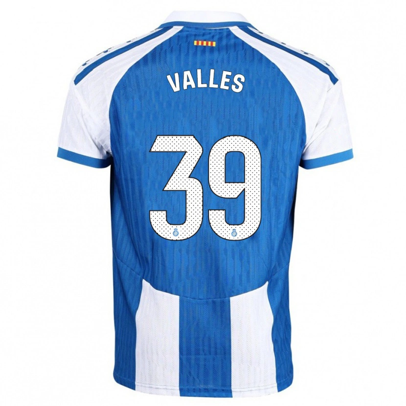 Danxen Kinderen Gastón Valles #39 Blauw Wit Thuisshirt Thuistenue 2025/26 T-Shirt