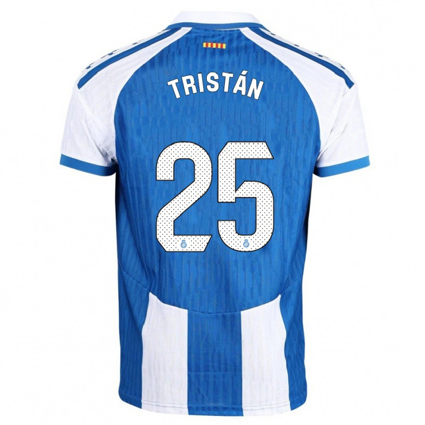 Danxen Kinderen Pol Tristán #25 Blauw Wit Thuisshirt Thuistenue 2025/26 T-Shirt