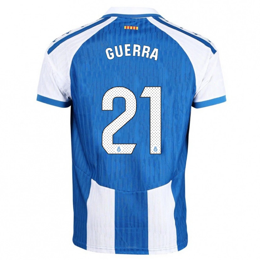 Danxen Kinderen Julia Guerra Peiró #21 Blauw Wit Thuisshirt Thuistenue 2025/26 T-Shirt