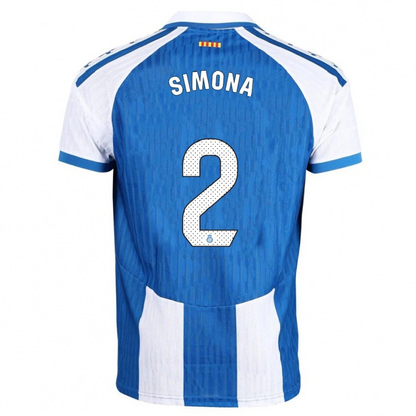 Danxen Kinderen Estefanía Botero Granda #2 Blauw Wit Thuisshirt Thuistenue 2025/26 T-Shirt