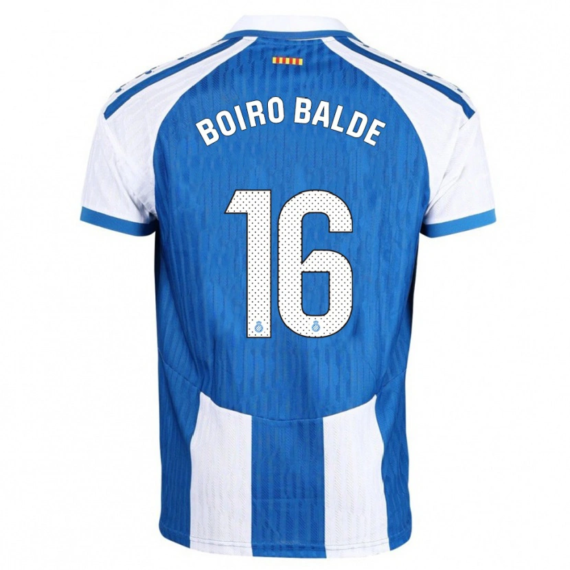 Danxen Kinderen Issa Boiro Balde #16 Blauw Wit Thuisshirt Thuistenue 2025/26 T-Shirt