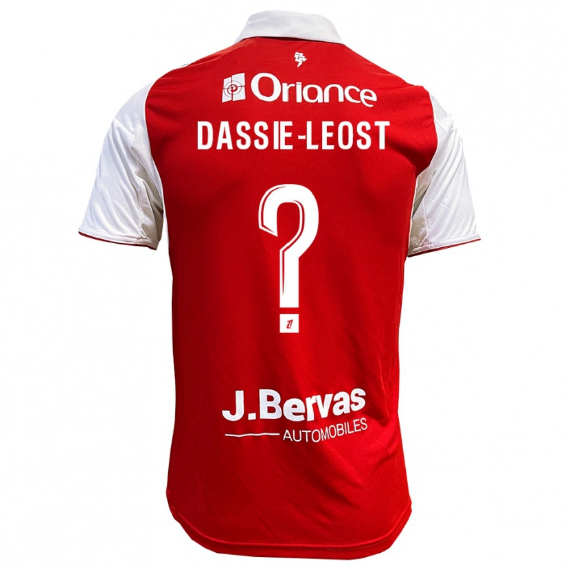 Danxen Kinderen Leila Dassie-Leost #0 Rood Wit Thuisshirt Thuistenue 2025/26 T-Shirt