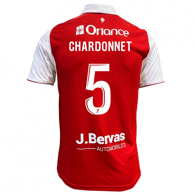 Danxen Kinderen Brendan Chardonnet #5 Rood Wit Thuisshirt Thuistenue 2025/26 T-Shirt
