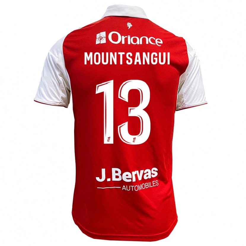 Danxen Kinderen Warren Mountsangui #13 Rood Wit Thuisshirt Thuistenue 2025/26 T-Shirt