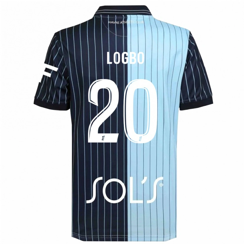 Danxen Kinderen Elysée Logbo #20 Marineblauw Hemelsblauw Thuisshirt Thuistenue 2025/26 T-Shirt