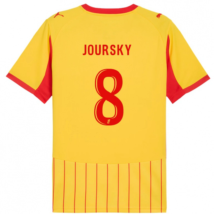Danxen Kinderen Leopold Joursky #8 Geel Rood Thuisshirt Thuistenue 2025/26 T-Shirt
