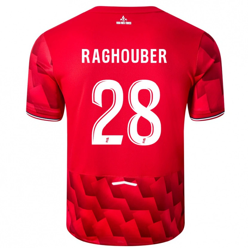 Danxen Kinderen Ugo Raghouber #28 Rood Wit Thuisshirt Thuistenue 2025/26 T-Shirt
