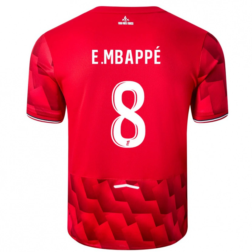 Danxen Kinderen Ethan Mbappé #8 Rood Wit Thuisshirt Thuistenue 2025/26 T-Shirt