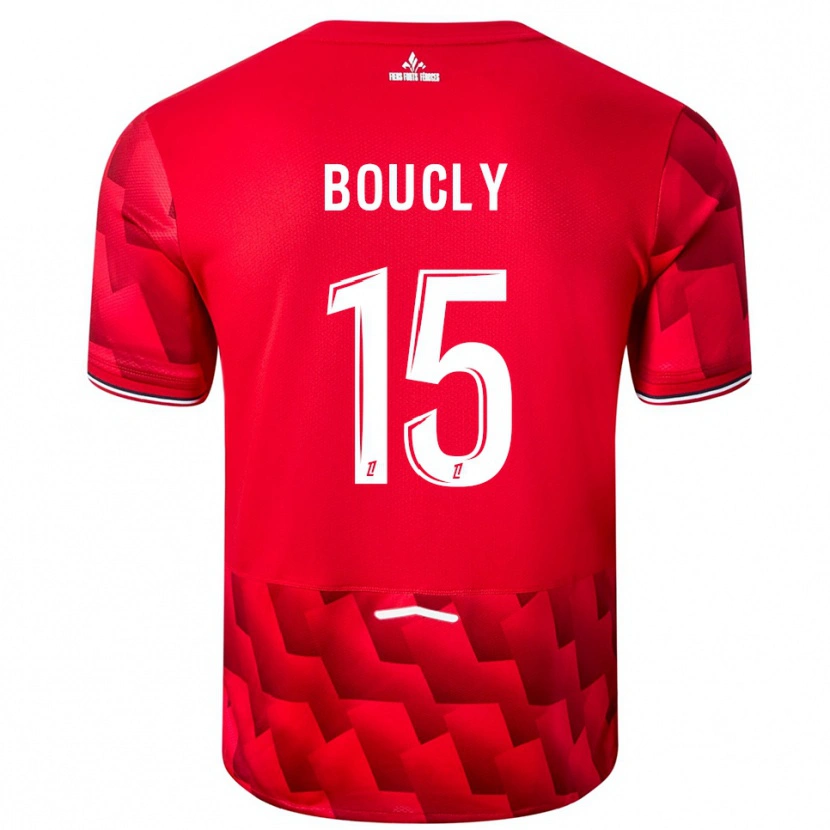 Danxen Kinderen Maite Boucly #15 Rood Wit Thuisshirt Thuistenue 2025/26 T-Shirt