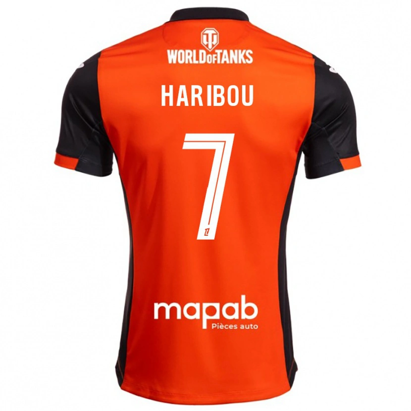 Danxen Kinderen Samir Haribou #7 Zwart Oranje Thuisshirt Thuistenue 2025/26 T-Shirt