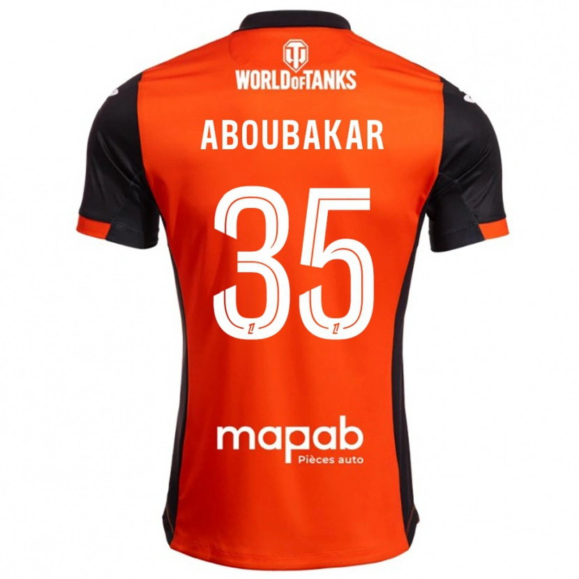 Danxen Kinderen Siddick Aboubakar #35 Zwart Oranje Thuisshirt Thuistenue 2025/26 T-Shirt