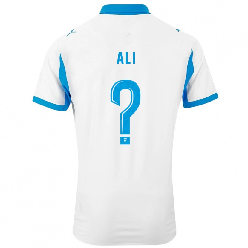Danxen Kinderen Azhar Ali #0 Wit Hemelsblauw Thuisshirt Thuistenue 2025/26 T-Shirt