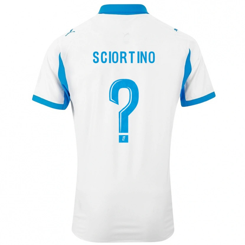 Danxen Kinderen Paolo Sciortino #0 Wit Hemelsblauw Thuisshirt Thuistenue 2025/26 T-Shirt
