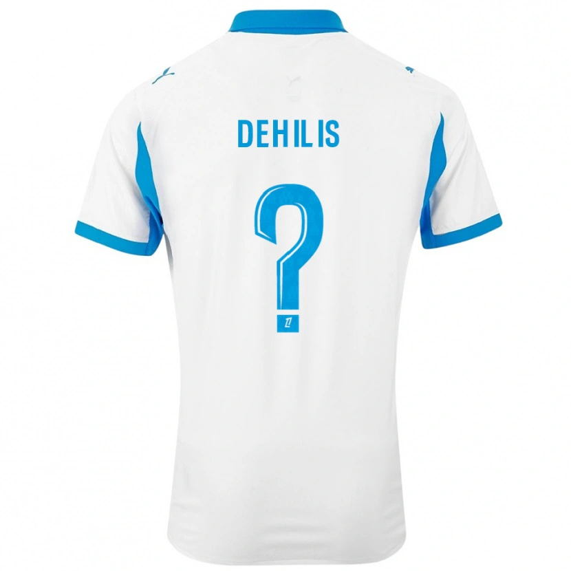 Danxen Kinderen Rayan Dehilis #0 Wit Hemelsblauw Thuisshirt Thuistenue 2025/26 T-Shirt