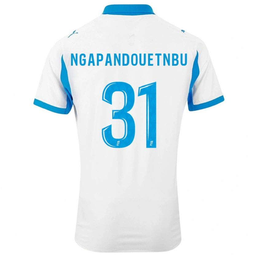 Danxen Kinderen Simon Ngapandouetnbu #31 Wit Hemelsblauw Thuisshirt Thuistenue 2025/26 T-Shirt