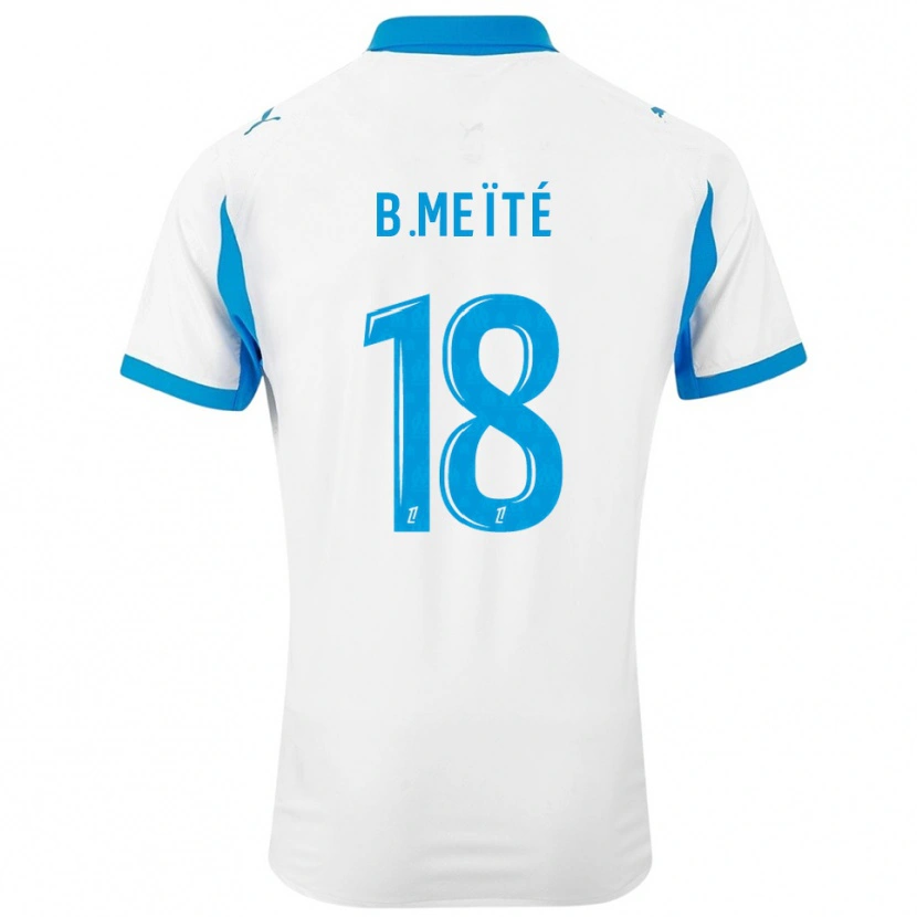 Danxen Kinderen Bamo Meïté #18 Wit Hemelsblauw Thuisshirt Thuistenue 2025/26 T-Shirt