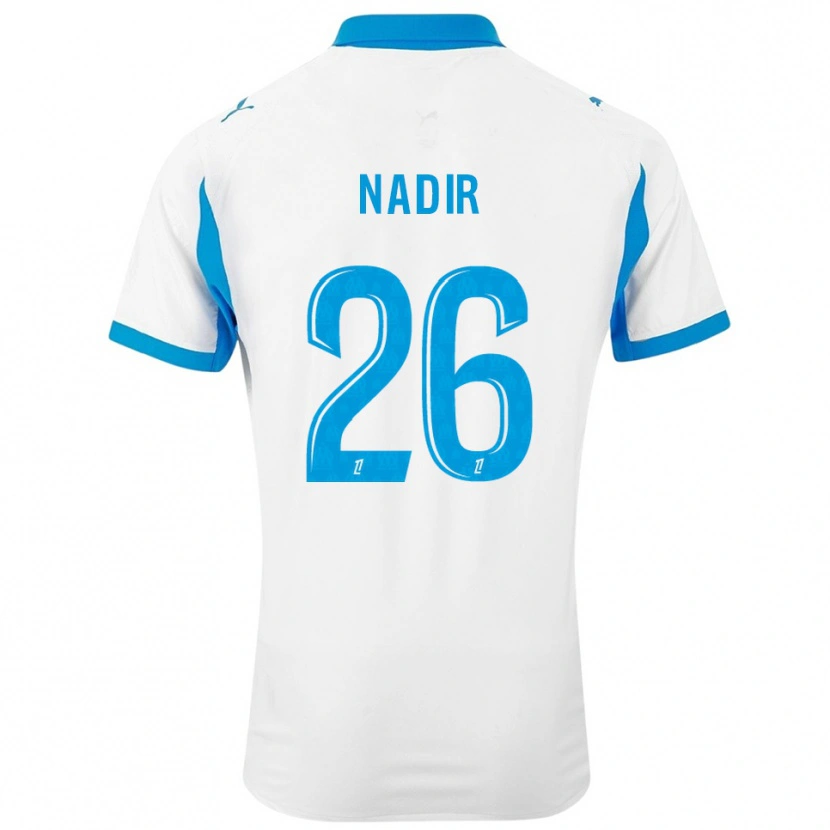 Danxen Kinderen Bilal Nadir #26 Wit Hemelsblauw Thuisshirt Thuistenue 2025/26 T-Shirt