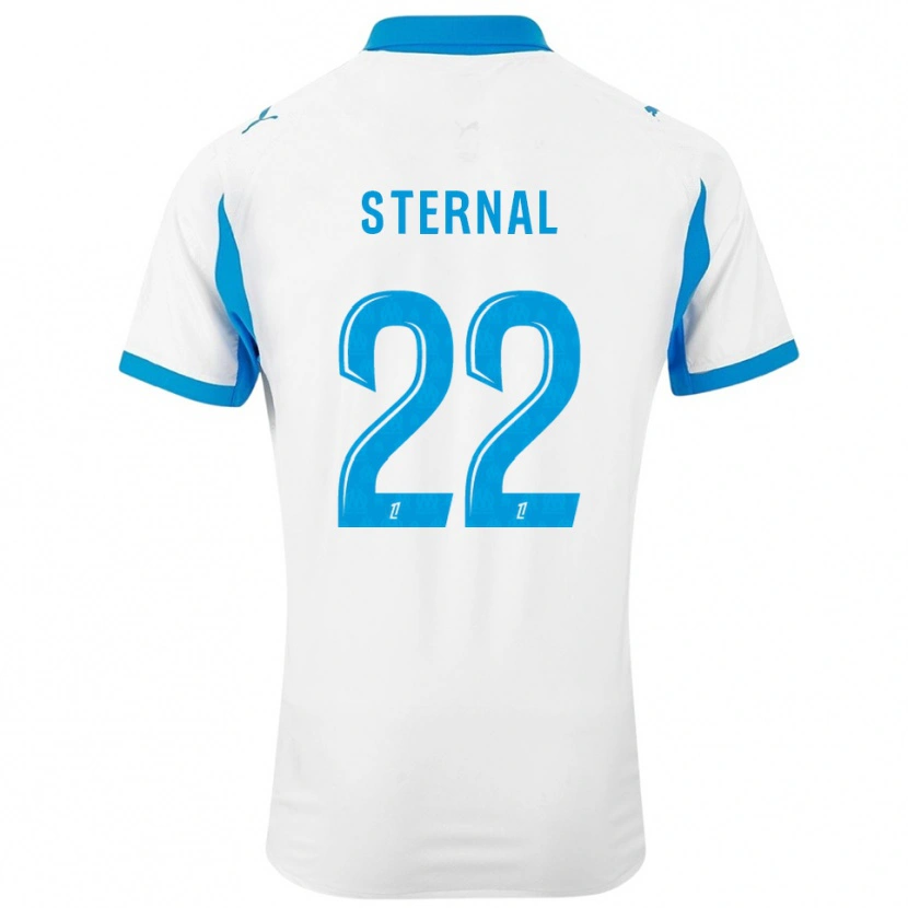 Danxen Kinderen Enzo Sternal #22 Wit Hemelsblauw Thuisshirt Thuistenue 2025/26 T-Shirt