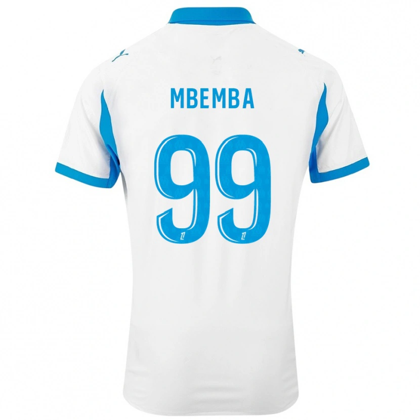 Danxen Kinderen Chancel Mbemba #99 Wit Hemelsblauw Thuisshirt Thuistenue 2025/26 T-Shirt