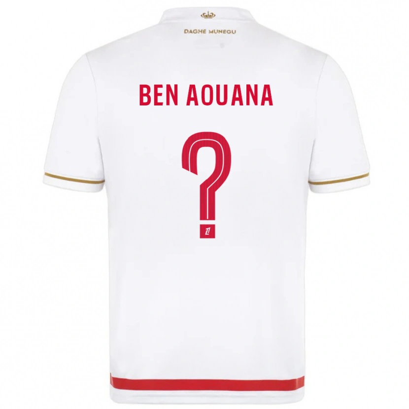 Danxen Kinderen Adam Ben Aouana #0 Rood Wit Thuisshirt Thuistenue 2025/26 T-Shirt