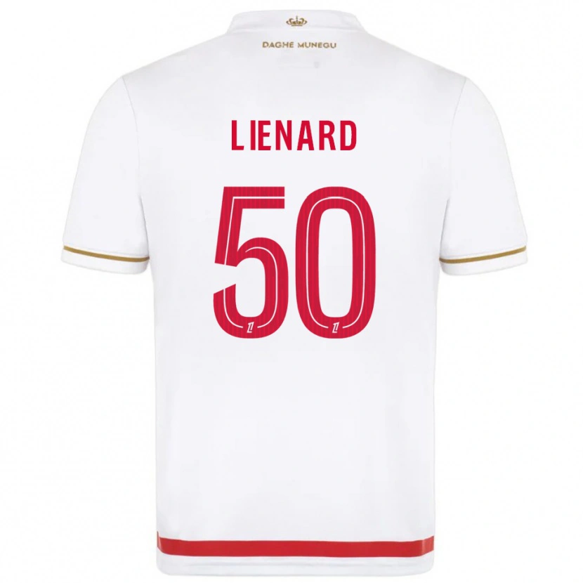 Danxen Kinderen Yann Lienard #50 Rood Wit Thuisshirt Thuistenue 2025/26 T-Shirt