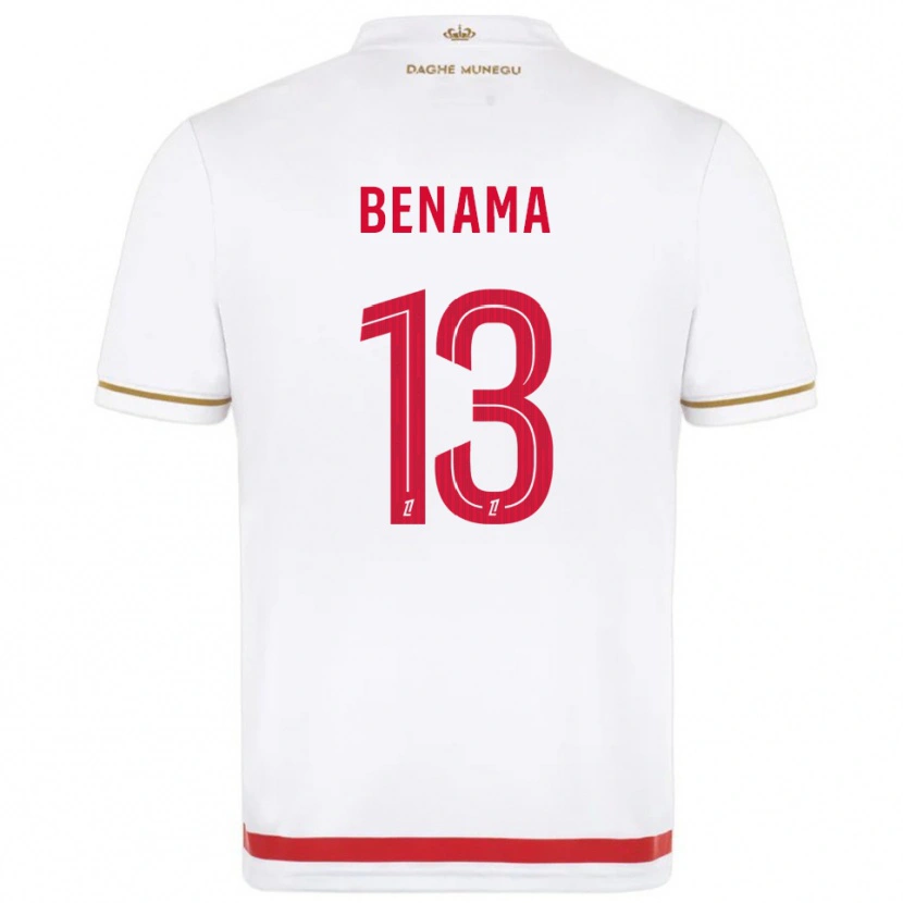 Danxen Kinderen Mayssam Benama #13 Rood Wit Thuisshirt Thuistenue 2025/26 T-Shirt