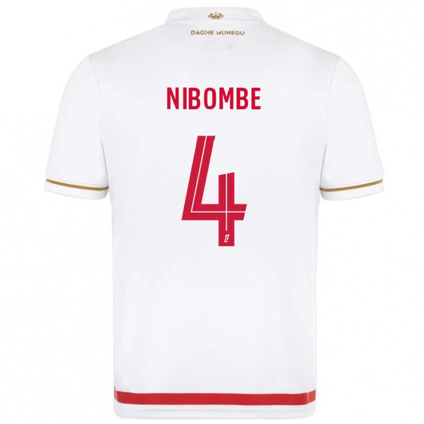Danxen Kinderen Samuel Nibombe #4 Rood Wit Thuisshirt Thuistenue 2025/26 T-Shirt