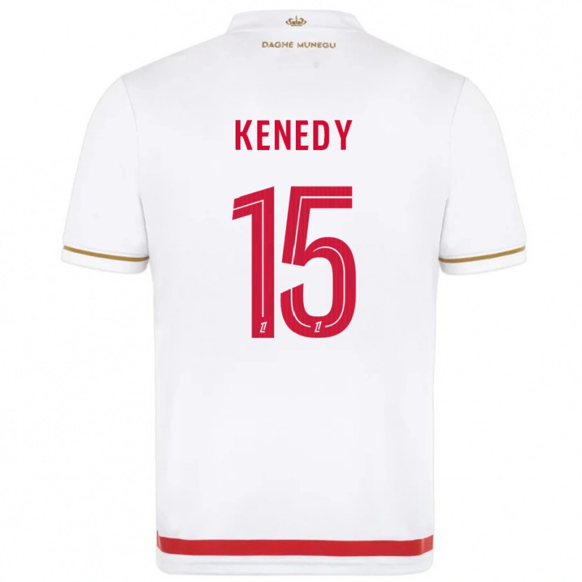 Danxen Kinderen Kenedy #15 Rood Wit Thuisshirt Thuistenue 2025/26 T-Shirt