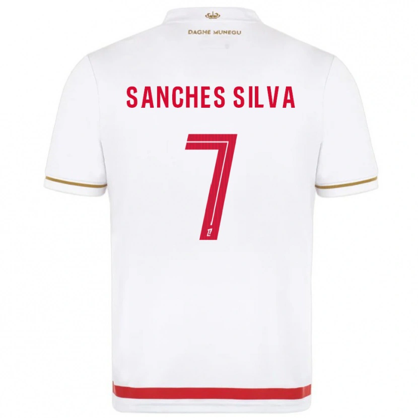 Danxen Kinderen Jordy Sanches Silva #7 Rood Wit Thuisshirt Thuistenue 2025/26 T-Shirt