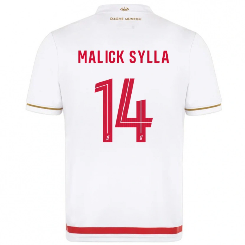 Danxen Kinderen Malick Sylla #14 Rood Wit Thuisshirt Thuistenue 2025/26 T-Shirt