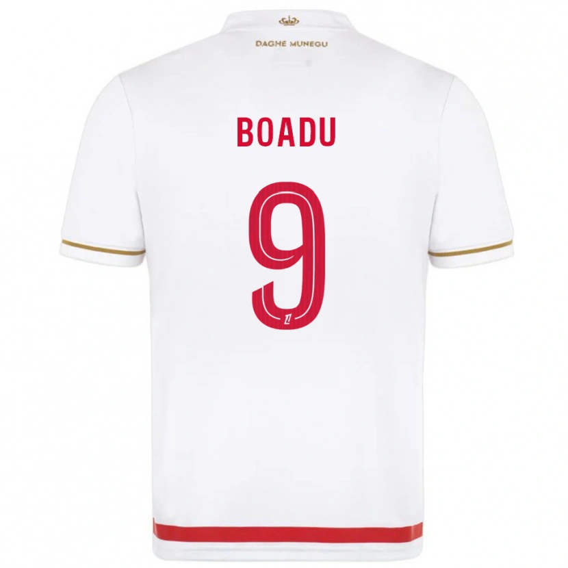 Danxen Kinderen Myron Boadu #9 Rood Wit Thuisshirt Thuistenue 2025/26 T-Shirt