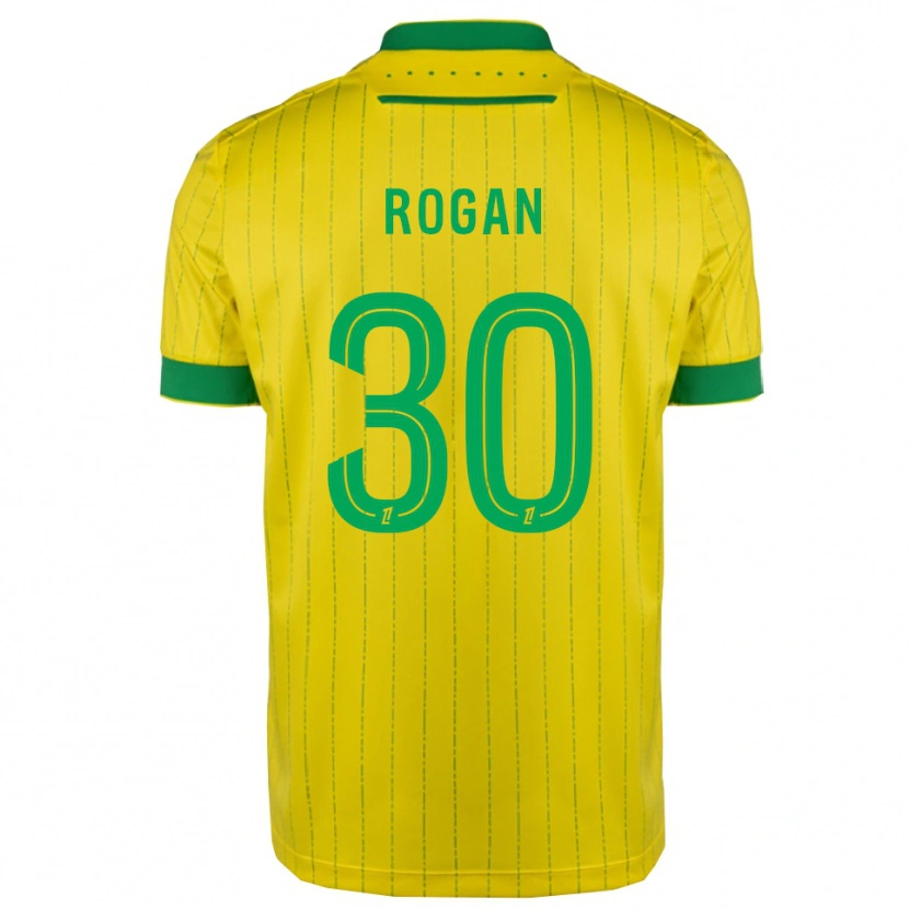 Danxen Kinderen Manja Rogan #30 Geel Groen Thuisshirt Thuistenue 2025/26 T-Shirt
