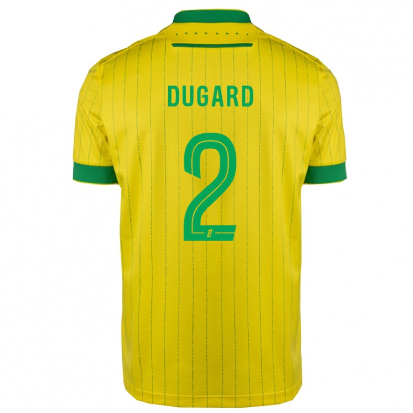 Danxen Kinderen Taigy Dugard #2 Geel Groen Thuisshirt Thuistenue 2025/26 T-Shirt