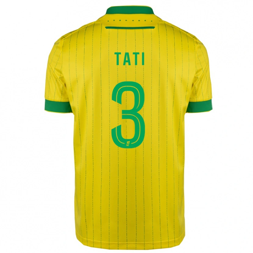Danxen Kinderen Tylel Tati #3 Geel Groen Thuisshirt Thuistenue 2025/26 T-Shirt