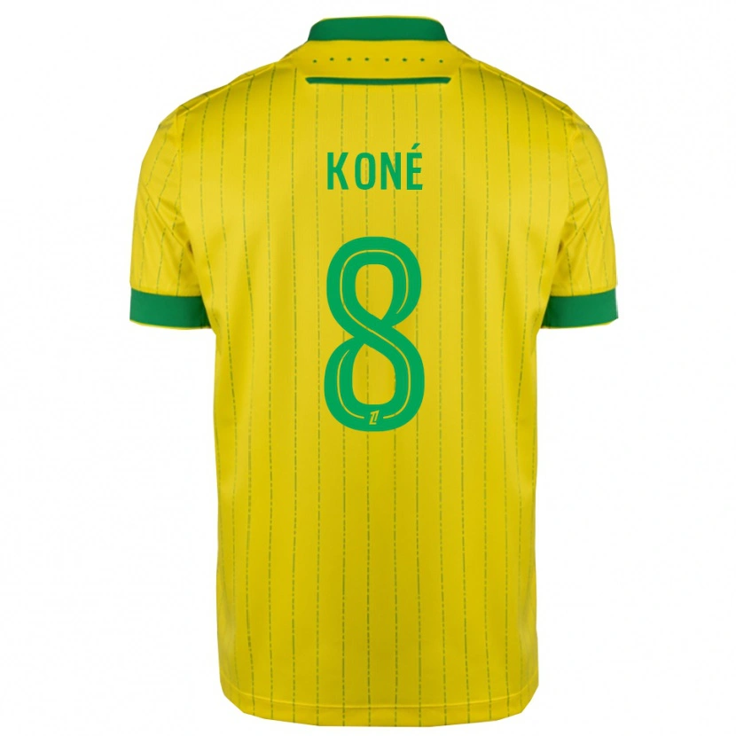 Danxen Kinderen Kassoum Koné #8 Geel Groen Thuisshirt Thuistenue 2025/26 T-Shirt