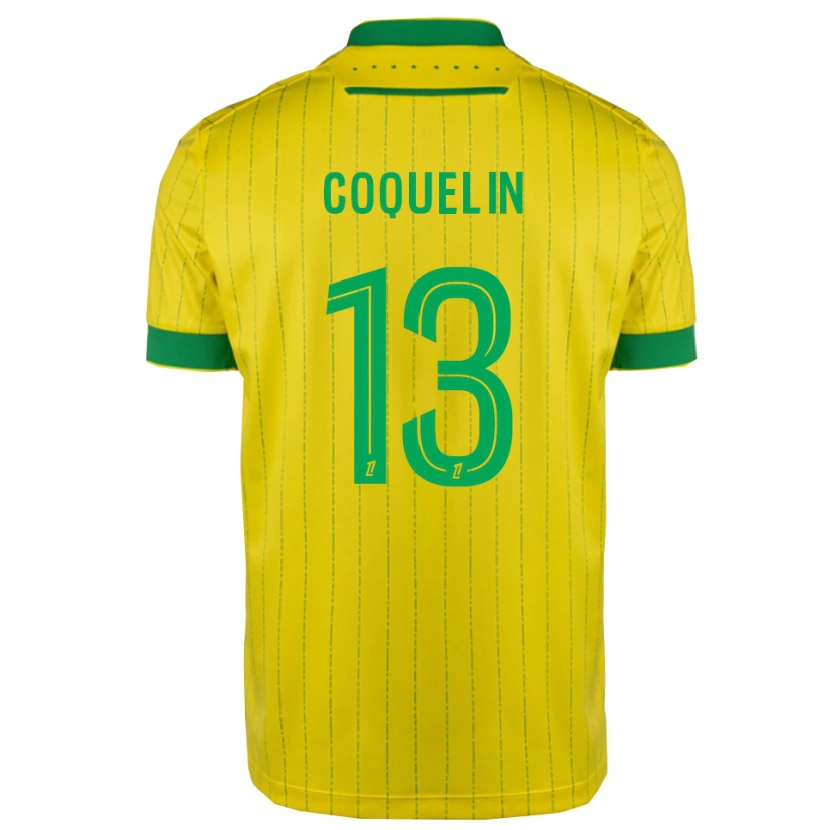 Danxen Kinderen Francis Coquelin #13 Geel Groen Thuisshirt Thuistenue 2025/26 T-Shirt
