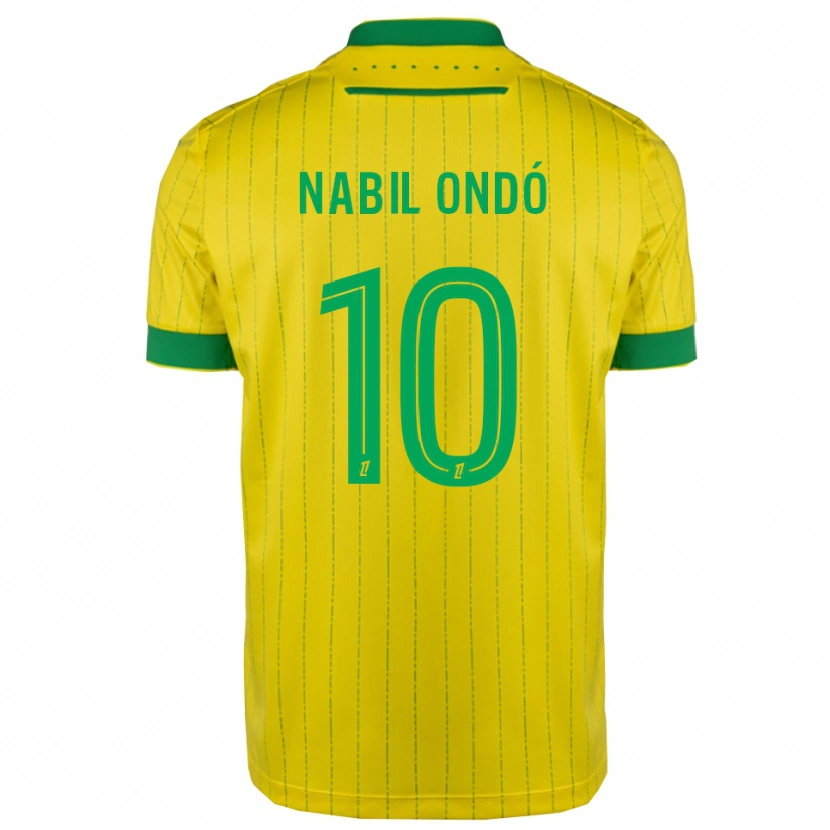 Danxen Kinderen José Nabil Ondó #10 Geel Groen Thuisshirt Thuistenue 2025/26 T-Shirt