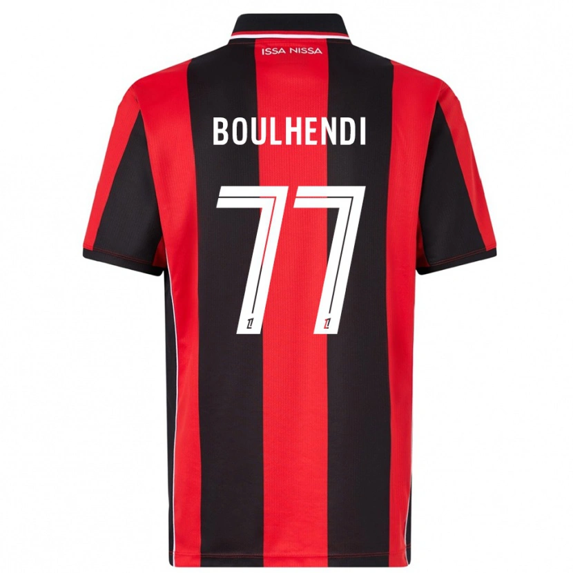 Danxen Kinderen Teddy Boulhendi #77 Rood Zwart Thuisshirt Thuistenue 2025/26 T-Shirt