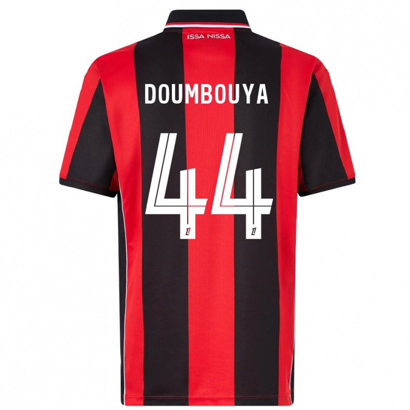 Danxen Kinderen Amidou Doumbouya #44 Rood Zwart Thuisshirt Thuistenue 2025/26 T-Shirt