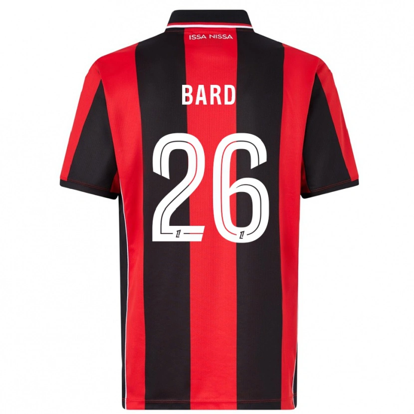 Danxen Kinderen Melvin Bard #26 Rood Zwart Thuisshirt Thuistenue 2025/26 T-Shirt