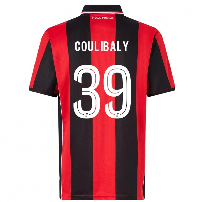 Danxen Kinderen Djibril Coulibaly #39 Rood Zwart Thuisshirt Thuistenue 2025/26 T-Shirt