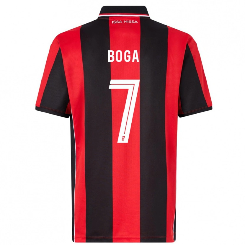 Danxen Kinderen Jérémie Boga #7 Rood Zwart Thuisshirt Thuistenue 2025/26 T-Shirt