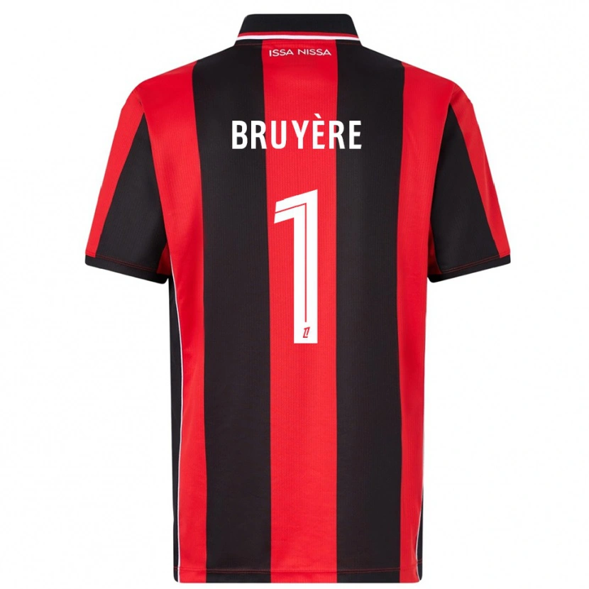 Danxen Kinderen Théo Bruyère #1 Rood Zwart Thuisshirt Thuistenue 2025/26 T-Shirt