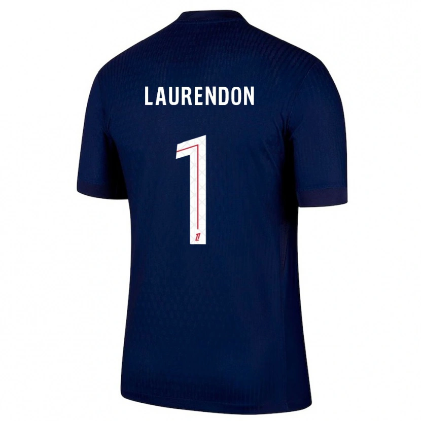 Danxen Kinderen Bilal Laurendon #1 Marineblauw Rood Thuisshirt Thuistenue 2025/26 T-Shirt