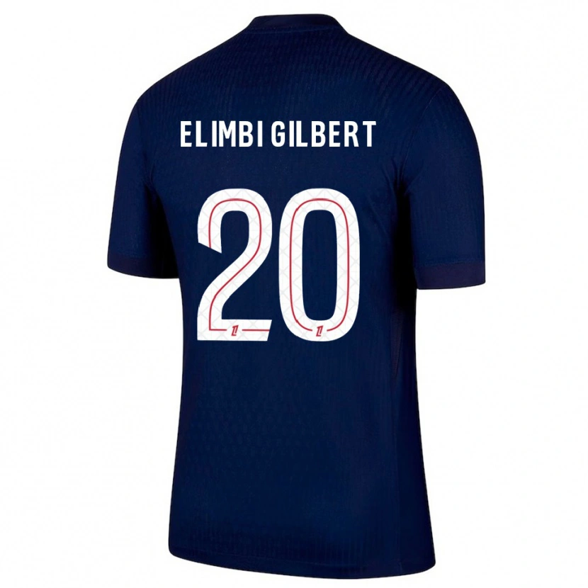 Danxen Kinderen Tara Elimbi Gilbert #20 Marineblauw Rood Thuisshirt Thuistenue 2025/26 T-Shirt