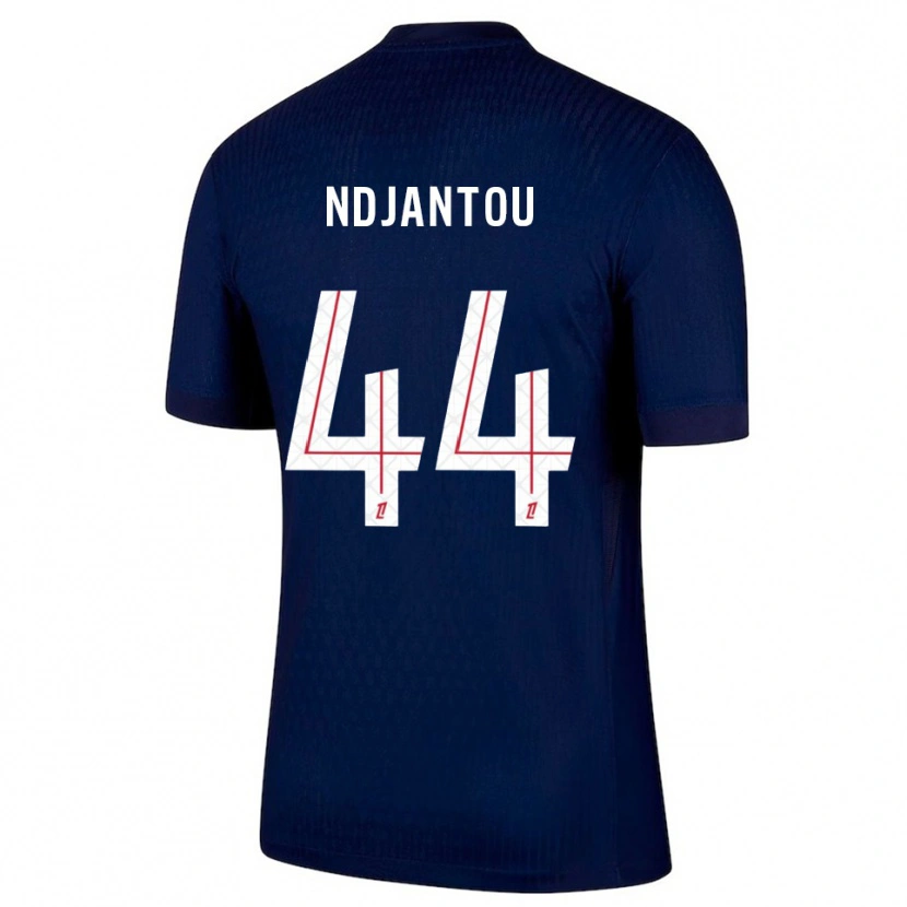 Danxen Kinderen Quentin Ndjantou #44 Marineblauw Rood Thuisshirt Thuistenue 2025/26 T-Shirt