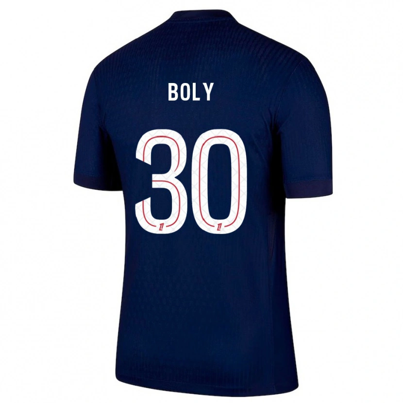 Danxen Kinderen David Boly #30 Marineblauw Rood Thuisshirt Thuistenue 2025/26 T-Shirt